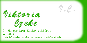 viktoria czeke business card